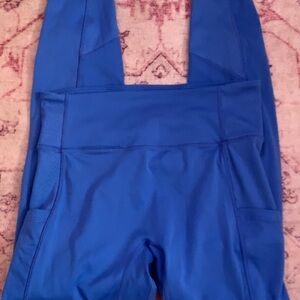 All in Motion Vibrant Blue Leggings size small